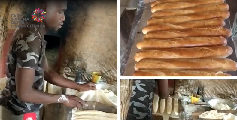 Youssouf prepara il pane