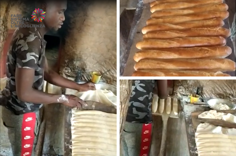 Youssouf prepara il pane